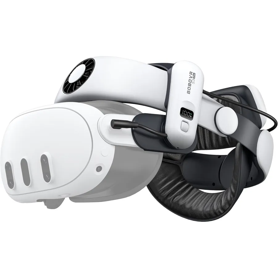BOBOVR S3 Pro - Akku-Kopfband mit Lüfter für Meta Quest 3/3S